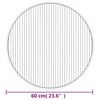 vidaXL Tapete redondo 60 cm bambu castanho