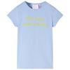 vidaXL T-shirt para crian&ccedil;a azul 92
