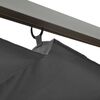 vidaXL P&eacute;rgola com toldo retr&aacute;til 3x3 m 180 g/m&sup2; a&ccedil;o antracite
