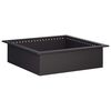 vidaXL Anel para Fogueira Preto 90 x 90 x 25 cm A&ccedil;o