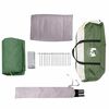 vidaXL Barraca Cabana com telhado Verde 400 x 350 x 212 cm