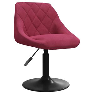 vidaXL Banco de bar veludo vermelho tinto