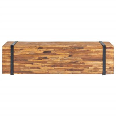 vidaXL Suporte de TV 110x30x32,5 cm madeira de teca maciça