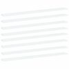 vidaXL Prateleiras para estante 8pcs 100x10x1,5cm contraplacado branco