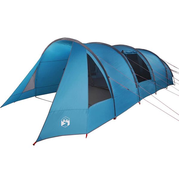 vidaXL Tenda t&uacute;nel com telhado Azul e Cinza 778 x 356 x 210 cm