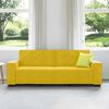 vidaXL Sof&aacute; de 3 lugares 180 cm veludo amarelo