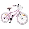 vidaXL Bicicleta Infantil 18 Polegadas para 5-7 anos Rosa Claro