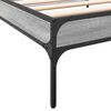 vidaXL Estrutura de cama derivados de madeira e metal cinzento sonoma