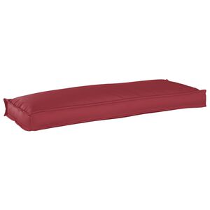 vidaXL Almofada de palete para banco Vinho Vermelho 110 x 40 x 8 cm