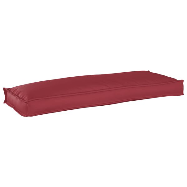 vidaXL Almofada de palete para banco Vinho Vermelho 110 x 40 x 8 cm