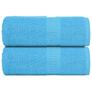 vidaXL Toalhas de rosto FROGN 2 pe&ccedil;as Turquesa 30x30 cm 360 g/m&sup2;