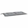 vidaXL Almofad&atilde;o p/ banco de jardim 110x50x7cm tecido oxford cinza