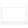 vidaXL Estrutura de cama para crianças 90x200 cm pinho maciço branco