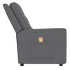 vidaXL Sof&aacute; de massagens reclin&aacute;vel 4 lugares tecido cinzento-claro