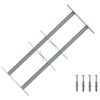 vidaXL Grade de Seguran&ccedil;a para Janelas com 2 Barras Cruzadas 3 pcs