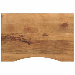 vidaXL Tampo de mesa com curva 90x50x2,5 cm mangueira &aacute;spera maci&ccedil;a