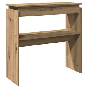 vidaXL Mesa consola 80x30x80 cm derivados madeira carvalho artisiano