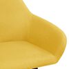 vidaXL Cadeiras de jantar 2 pcs tecido amarelo
