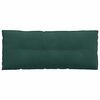 vidaXL Travesseiro para Costas Verde Escuro 120 x 50 cm