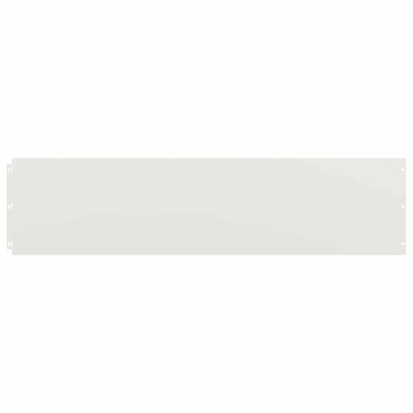 vidaXL Orlas de relva 10 pcs branco 25x103 cm aço laminado a frio