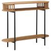 vidaXL Mesa de Canto Artesanal Marrom Teak 90 x 30 x 75 cm