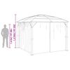 vidaXL Gazebo com cortinas 300x300x265 cm antracite
