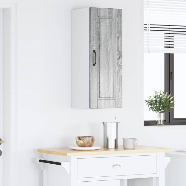 vidaXL Arm&aacute;rio de Cozinha com prateleira Cinza Sonoma 30 x 31 x 80 cm