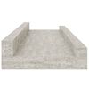 vidaXL Prateleiras de parede 2 pcs 40x9x3 cm cinzento cimento