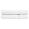 vidaXL Toalhas de sauna premium SOLUND 2 pcs 80x200 cm 600 gsm branco