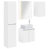 vidaXL Conjunto de Arm&aacute;rios para Banheiro 5 pcs Branco