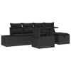 vidaXL Conjunto de Sof&aacute; de Jardim 6 unid. Rattan Sint&eacute;tico