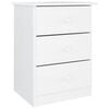 vidaXL Mesa de cabeceira ALTA 41x35x55,5 cm pinho maci&ccedil;o branco