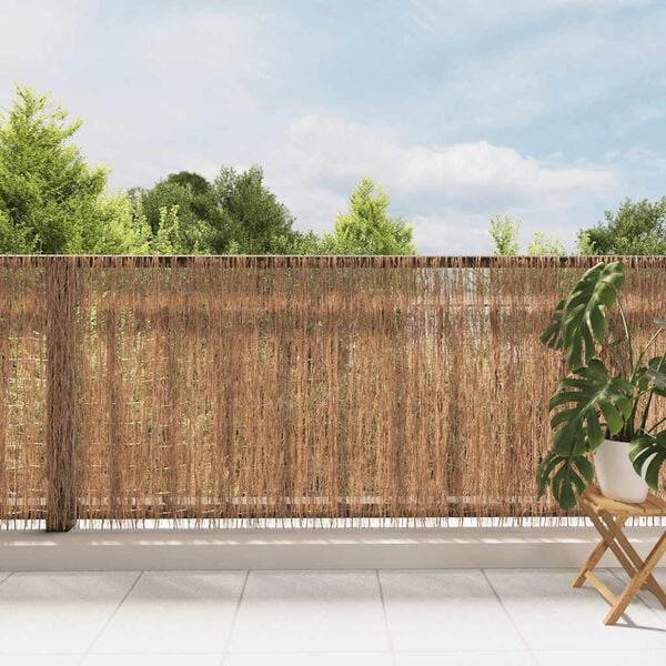 vidaXL Cerca de galhos de madeira 400 x 100 cm
