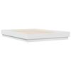 vidaXL Estrutura de cama com luzes LED 150x200 cm branco
