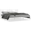 vidaXL Estrutura de cama com cabeceira 200x200 cm metal branco