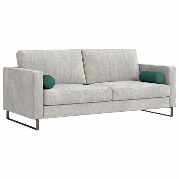 vidaXL Almofadas de Apoio 2 pcs Verde Escuro &Oslash; 15 x 40 cm tecido