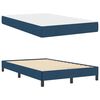 vidaXL Cama Box com colch&atilde;o Azul 120 x 190 cm tecido