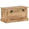 vidaXL Banco sapateira 85x40x45 cm madeira de mangueira maci&ccedil;a