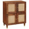 vidaXL Buffet Castanho 60 x 33,5 x 75 cm Madeira de manga maci&ccedil;a