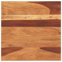 vidaXL Tampo de mesa madeira de sheesham maciça 15-16 mm 60x60 cm