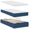vidaXL Cama com arruma&ccedil;&atilde;o e colch&atilde;o com colch&atilde;o Azul 90 x 190 cm