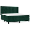 vidaXL Cama com molas/colch&atilde;o 180x200 cm veludo verde-escuro