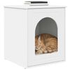 vidaXL Casa para Gatos Branco 53 x 52 x 62 cm Madeira processada