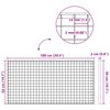 vidaXL Grelha Prateado 100 x 50 x 2 cm A&ccedil;o Galvanizado a Quente