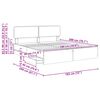 vidaXL Estrutura da Cama Branco 180 x 200 cm Madeira engenheirada