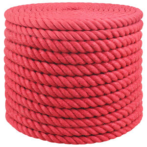 vidaXL Corda de Juta 20 mm Vermelho 100% juta Tossa