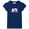 T-shirt infantil azul-escuro 104