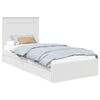 vidaXL Cama com Armazenamento Branco 90 x 190 cm Derivados de Madeira