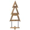 vidaXL &Aacute;rvore de Natal Castanho 149,5 cm Madeira de teca maci&ccedil;a