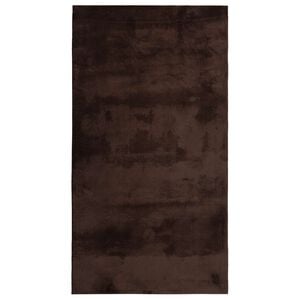 vidaXL Tapetes de &aacute;rea Retangular HUARTE Castanho 110 x 60 cm